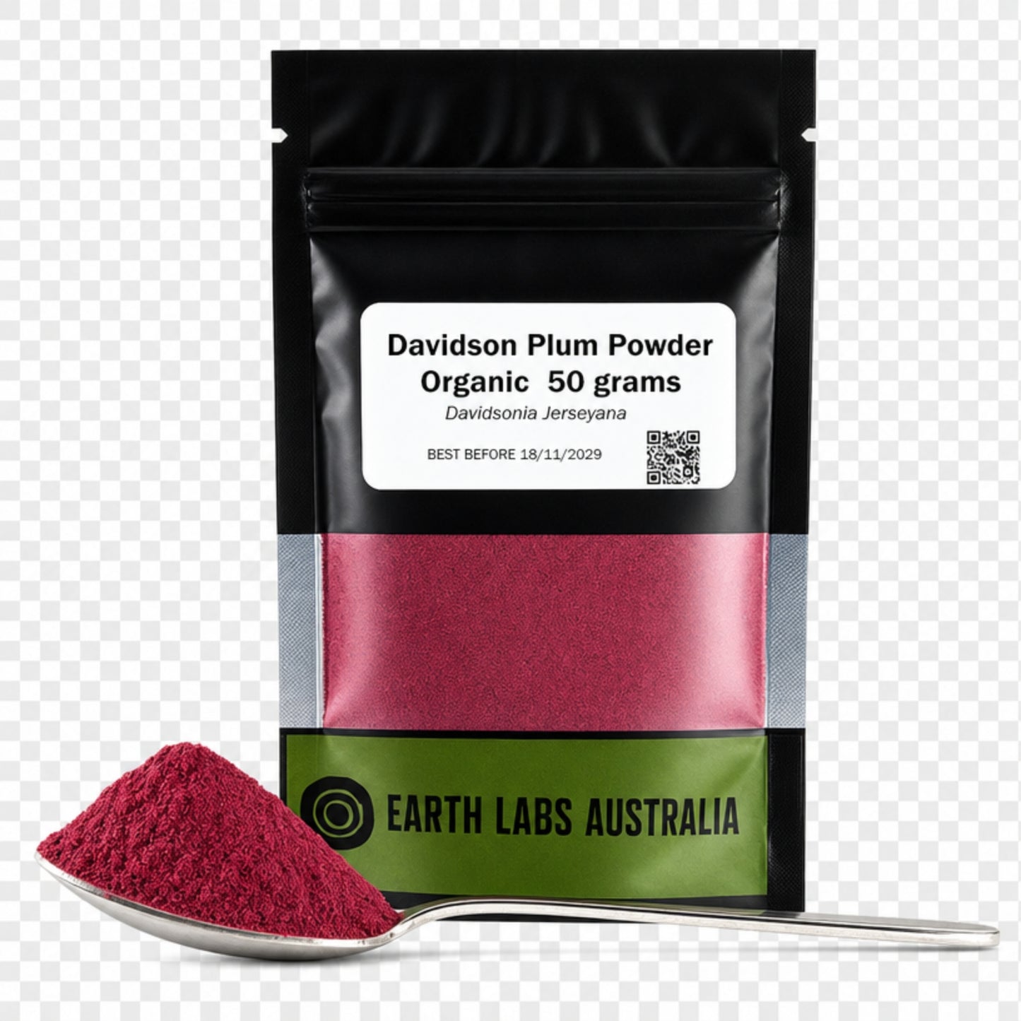 5 Bags Organic Dried Davidson Plum Powder: 20 grams Davidsonia Jerseyana (Wholesale)