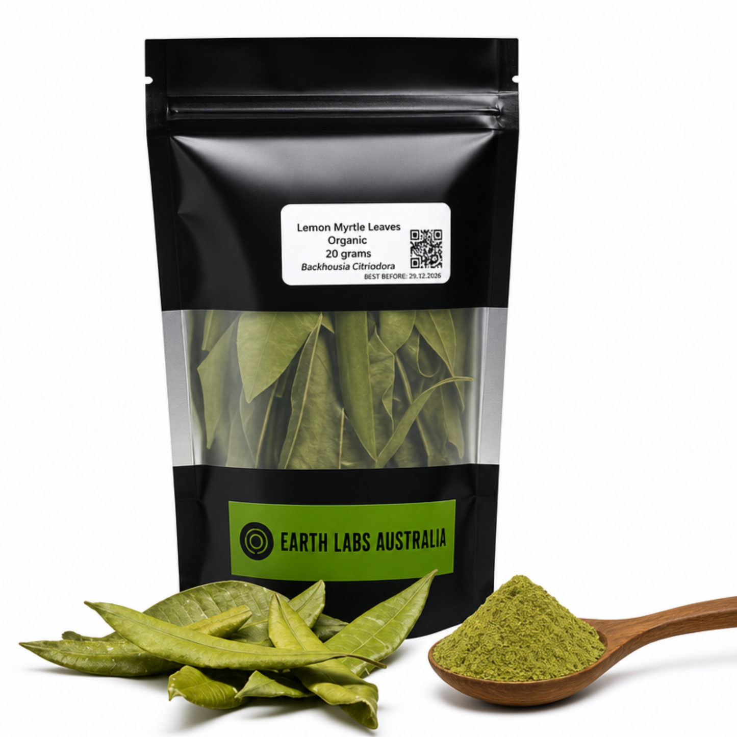 Organic Lemon Myrtle Leaves:20 grams Backhousia Citriodora