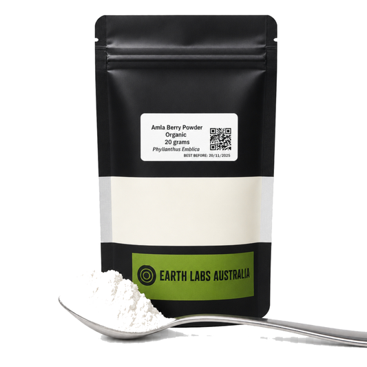 Organic Amla Berry Powder: 20 grams     Phyllanthus Emblica